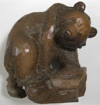 Amazon.co.jp: 熊【木彫くま】梅原作 在銘 旭川木彫大会市長賞