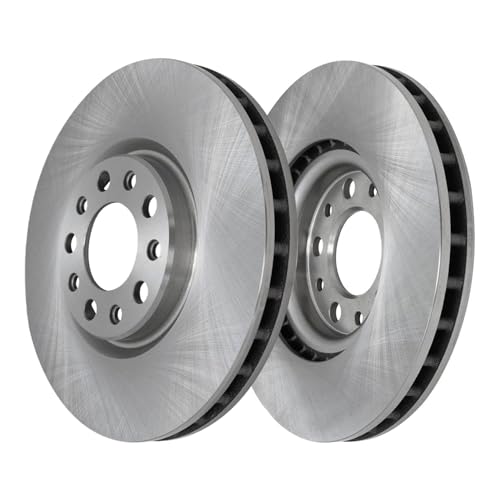 Image of Detroit Axle - Front Brake Kit for Jeep 2018 2019 2020 2021 2022 2023 | Wrangler, Disc Brake Rotors Ceramic Brake Pads with Hardware Replacement 12.99 inch inch Rotor