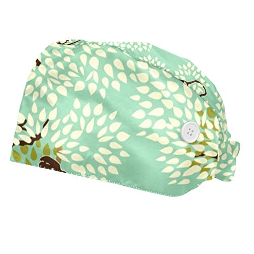 Casquette pour hommes femmes couvre-chef de travail imprimé végétal lot de 2
