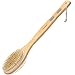 Bath Body Exfoliating Brush,Shower Back Cleaning Scrubber with Long Wooden Handle,Dry or Wet Skin Exfoliator Brush with Soft and Stiff Bristles Back Washer for Men Women