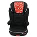 Mycarsit Rehausseur avec dossier Isofix, Groupe 2/3 (de 15 à 36 kg), Motif Etoiles rouges