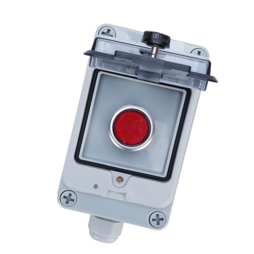Bouton d'arrêt d'urgence rouge IP67 installations pétrochimiques ABS