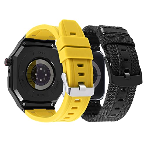 Correa de acero inoxidable para Apple Watch 45mm con funda protectora 3