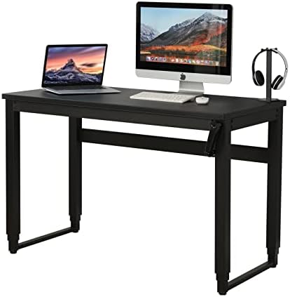 TORRAINAKE Height Adjustable Standing Desk- Modern Computer Desk, Sit Stand Desk Frame & Top, Manual Stand Up Table for Home Office Desk Workstation Wide Metal Sturdy Frame Thicker Steel Legs