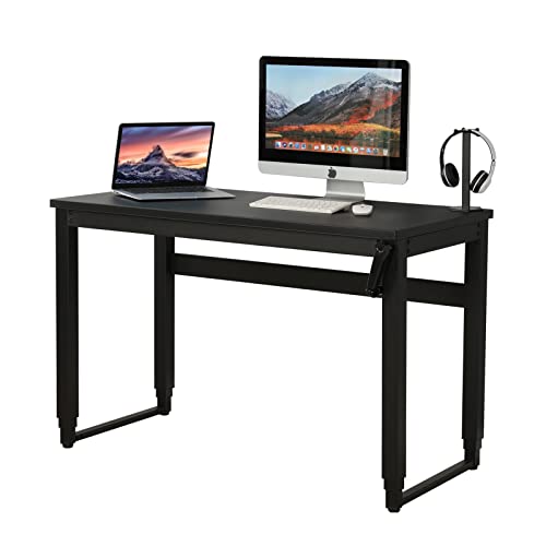 Torrainake Height Adjustable Standing Desk- Modern Computer Desk, Sit Stand Desk Frame & Top, Manual Stand Up Table For Home Office Desk Workstation Wide Metal Sturdy Frame Thicker Steel Legs #TOP3