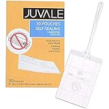 Juvale 30-Pack Self-Seal Laminating Pouches for Luggage & Bag Tags, 4 x 2.5 Inches