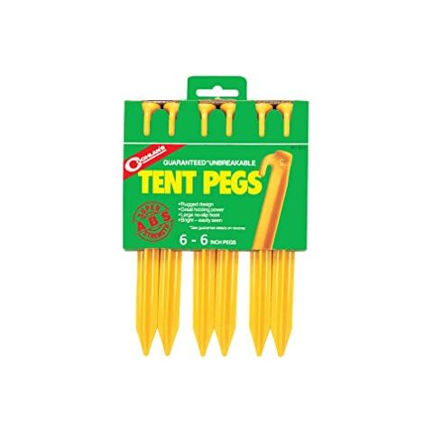Coghlan's Multicoloured Tent Pegs with Hook Cover