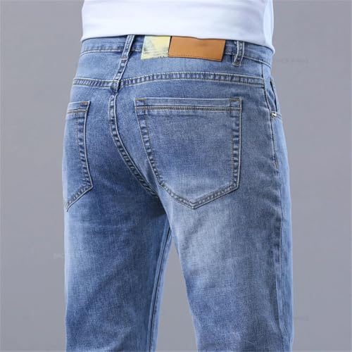 Men's Slim Fit Stretch Denim Jeans Lightweight Classic Casual Stylish Pants for Everyday Comfort3