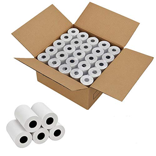 Ryhampaper 50 Rolls Thermal Receipt Paper, Thermal Paper 2 1/4" X 50' Pos Receipt Paper, Cash Register Rolls #TOP15