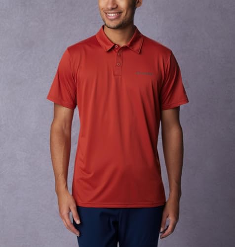 Image of Columbia Men's Solid Regular Fit Hike Polo