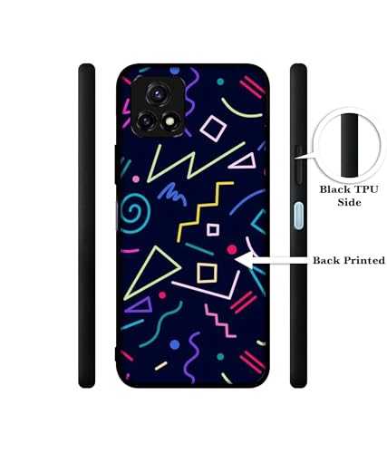 Image of Retro Abstract Design Premium 2D Printed Metal Back Case Cover for Vivo Y72 5G