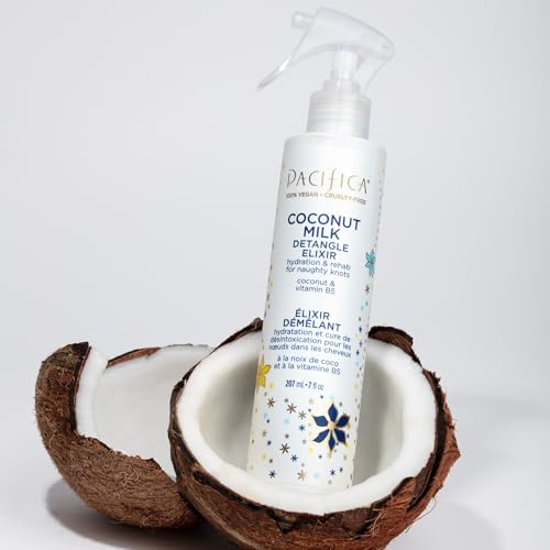 Pacifica 687735623393 Beauty Coconut Milk Detangle Elixir, Detangling Spray & Leave-On Conditioning For Minimizing Breakage, Coconut Scent, Vegan & Cruelty-Free thumb #6