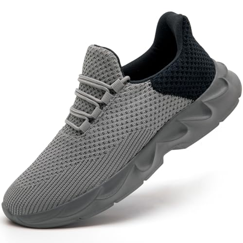 Image of DLWKIPV Mens Running Shoes Tennis Walking Shoes Comfortable Breathable Lightweight Non Slip Fashion Casual Sneakers Workout Gym Shoes for Running