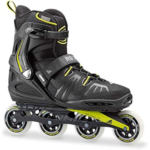 Rollerblade RB XL Men's Adult Fitness Inline Skate, Black and Lime, High Performance Inline Skates