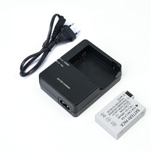 KWTOUL LP E8   Batería de 1900 mAh y cargador LC E8 LC E8E compatible con EOS 550D, EOS 600D, EOS 650D, EOS 700D, Rebel T2i T3i T4i T5i, EOS Kiss X4 X5 X6
