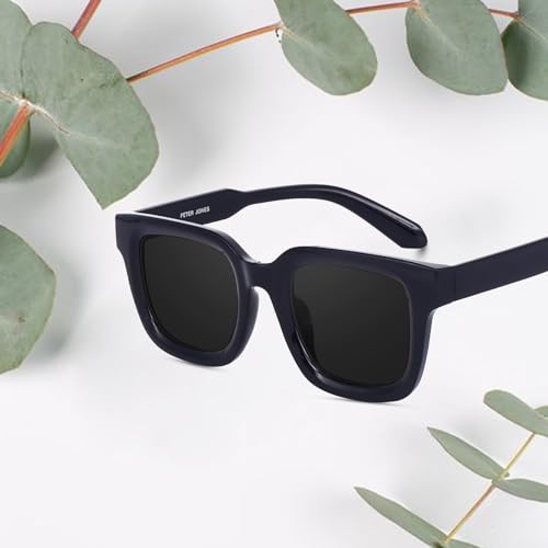 Image of Peter Jones Unisex Large Square UV /UB Protected Sunglasses (3803)