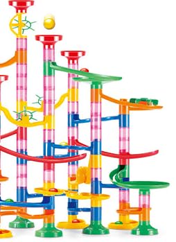 E-SMARTERKids Marble Run 133pcs, Marble Runs with 30p Plastic Marbles and 103p Marble Race, Educational Construction Toy, Girls, Boys Toys Age 6 7 8 9, Kids for Girls, Boys