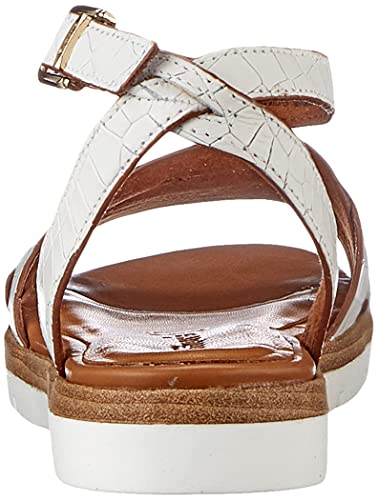 Tamaris 1-1-28102-26, Sandali Donna, Bianco Croco