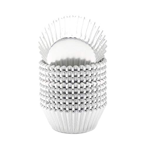 Mombake Standard Silver Foil Cupcake Liners Muffin Baking Cups For Party And More, 200-Count #TOP1