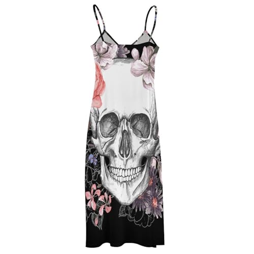 Robe longue fleur blanche de crâne : le vêtement de plage fluide pour ne plus souffrir de la chaleur
