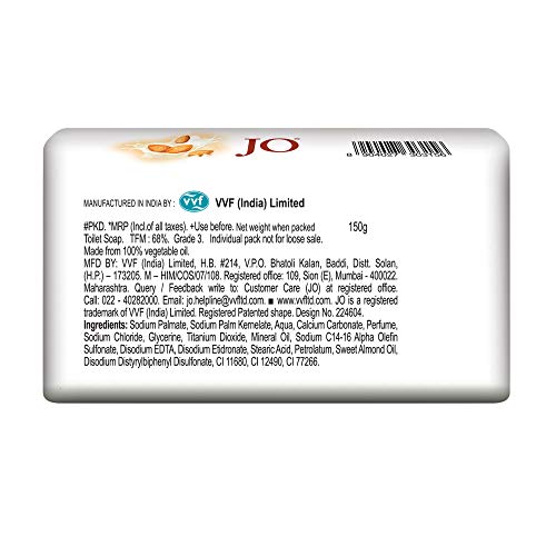 Image of JO Almond Cream Soap Pack of 8, 150 gram