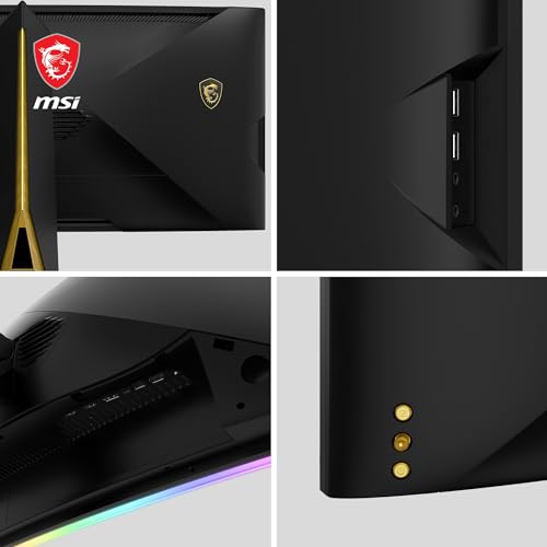 MSI MEG 342C QD-OLED 34 Zoll UWQHD Curved Gaming Monitor - 1800R, 3440 x 1440 Quantum Dot OLED Panel, 175Hz / 0.03ms, 99.3% DCI-P3, ΔE≤2, DisplayHDR True Black 400, KVM, DP 1.4a, HDMI 2.1, USB Type-C