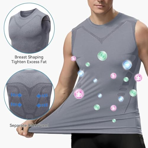 Vitrumite Compression Shirt, Cozy Breezy Fat Burning Shapewear, Slimming Body Shaper Vest for Men3