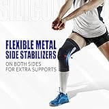 Professional Knee Support for Men/Women, Anti Slip Knee Brace Compression Sleeve with Patella Gel Pads & Side Stabilizers for Arthritis,Knee Pain,Meniscus Tear,ACL,Running,Sports,Joint Pain Relief - Image 5