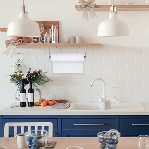 8T8 Sealer Bags Roll Holder,Paper Towel Holder Under Cabinet [With Self Adhesive + Drill Screws], Wall Mounted For Kitchen, Bathroom, Large Rolls #TOP5