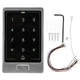 Cosiki Sommerüberraschung Zeiterfassung, Metall wasserdicht 125 kHz WG26/34 Touch Keypad Door Security Zutrittskontrolle(Waterproof)