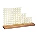 5-Slot Wooden Quilting Ruler Stand and Template Organizer, Sewing Accessories and Supplies 17 x 4 ins