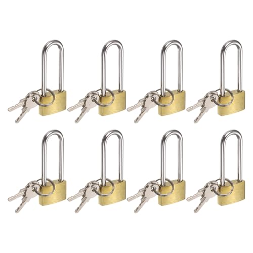 Cadenas en laiton massif lot de 8 serrure clé imperméable