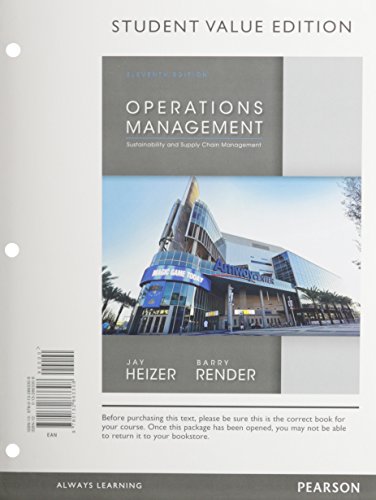 Operations Management, Student Value Edition; Student CD for Operations Management; NEW MyOMLab with Pearson eText...