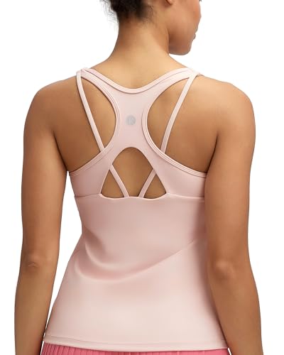 Image of RUNNING GIRL Tank Tops with Built in Bras,Workout Racerback Tank Tops for Women Athletic Yoga Top