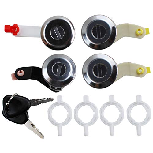 (Lot de 4) Serrure Barillets de Porte Avant Gauche Droite Latérale Arrière Droit pour Master 2 Movano Mascott idem à 7701470952 7701470944 7701470945 Cover