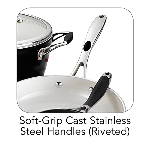 Image of Tramontina Ceramica Deluxe 8-Pc Pots and Pans Set with Lids
