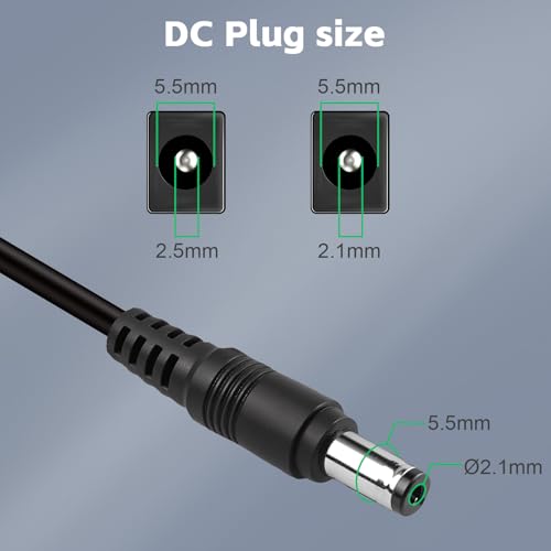 image for Vranzoral 12V 2A AC/DC Power Supply Adapter for Yamaha PSR/YPG/YPT/DGX
