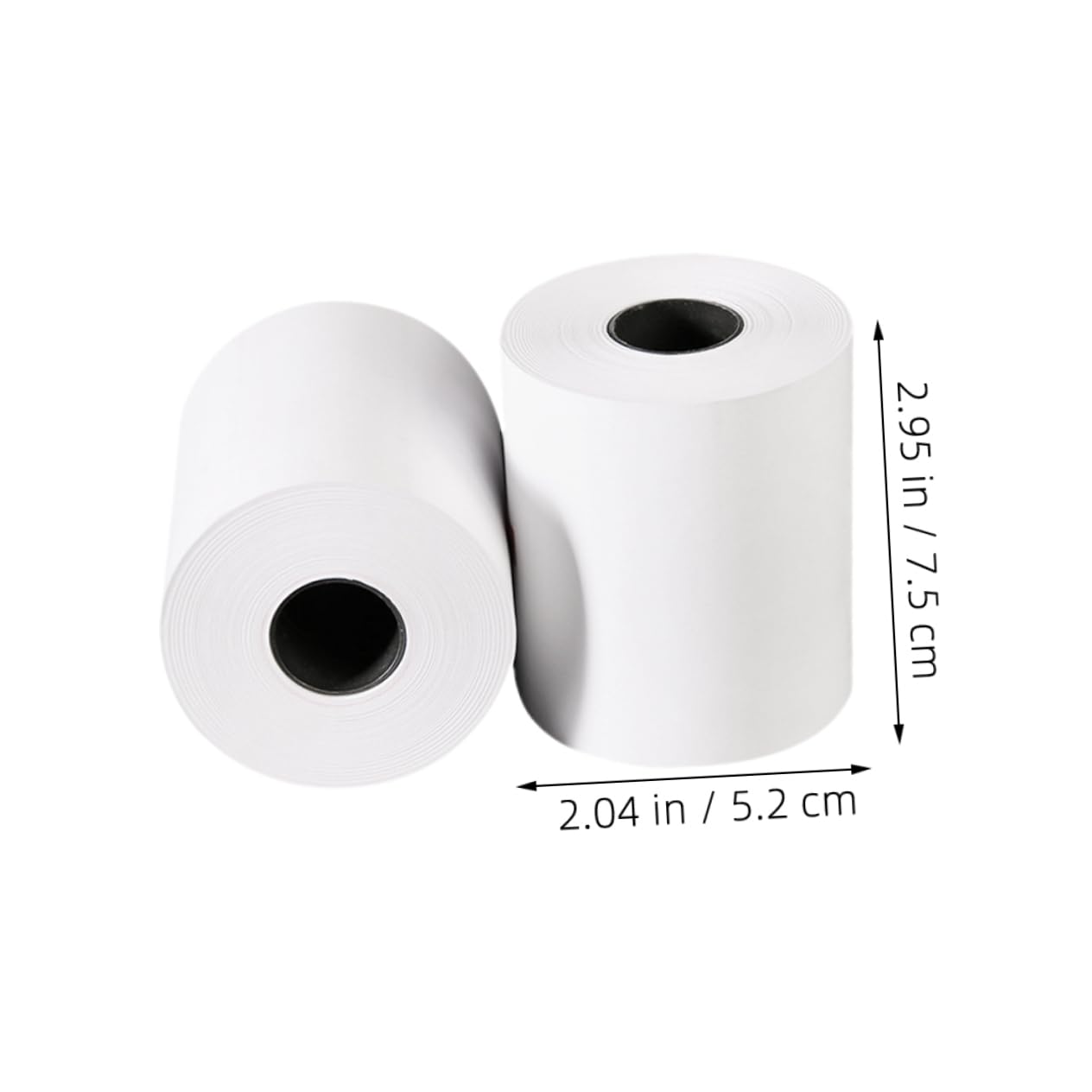 Veemoon 10 Papel Térmico Sin para Impresoras de Recibo para Caja Registradora Compatible con Impresoras Térmicas y