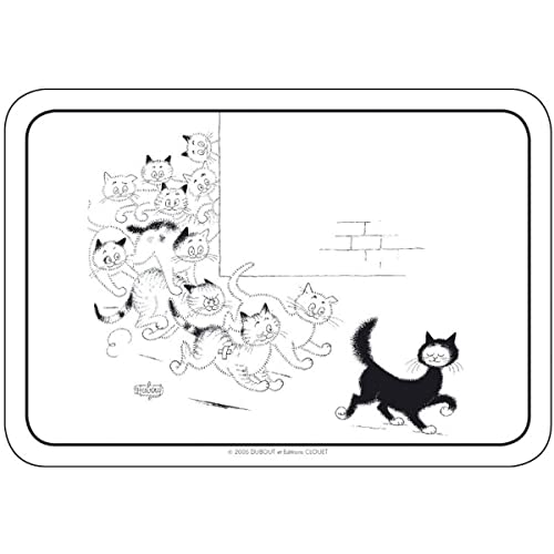 FRANZOSICH Vintage TISCHSET DUBOUT KATZCHEN Kater Jagd