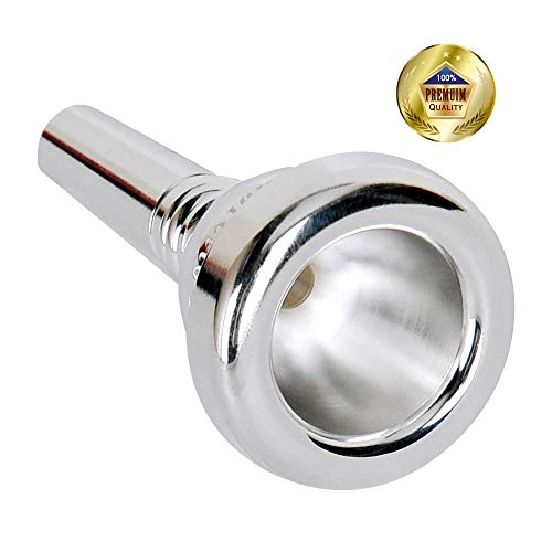 Libretto 12C Trombone Mouthpiece, 2Μm Silver Plated Mouthpiece W/Vacuum Packing thumb #8