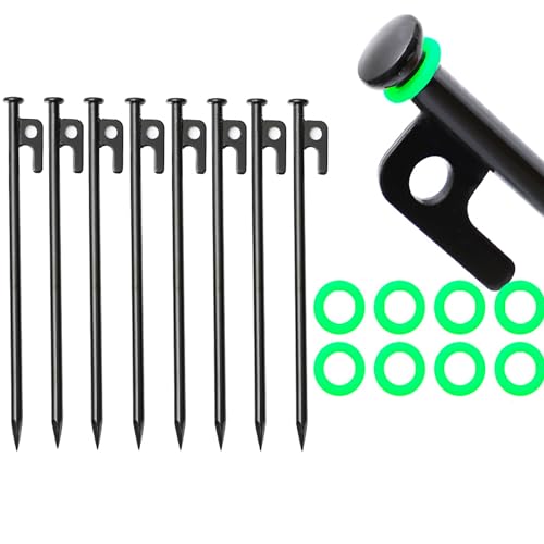 Dantolo Zeltheringe, 20cm Zeltheringe Camping Erdnägel Häringe Zelt, Zeltzubehör Heringe für Camping, Gartenarbeit Usw-8Stück
