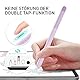 Delidigi Apple Pencil 2. Generation Hülle, Farbverlauf Silikon Case Schutzhülle Zubehör Kompatibel mit Apple Pencil 2. Gen, iPad Pro 11/12,9 Zoll (Lavendel)