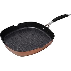 Sartenes Infinity Chefs Comprar Bergner Infinity Chef Grill de inducción, Aluminio Forjado, Marrón, 28 cm