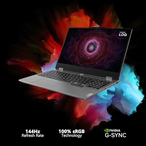 Image of Lenovo LOQ Gaming AI Laptop | 15.6 inch FHD IPS 144Hz (100% sRGB G-SYNC) | AMD 6-core Ryzen 5 220 | 16GB DDR5 1TB SSD | GeForce RTX 5050 440 AI Tops | Backlit 5MP Privacy Camera Win11 w /DLCA Accessory