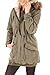 Produktbild Tommy Jeans Damen Isabella Parka Lang - regulär Jacke Grün (902 DUSTY OLIVE) 40 (XL)