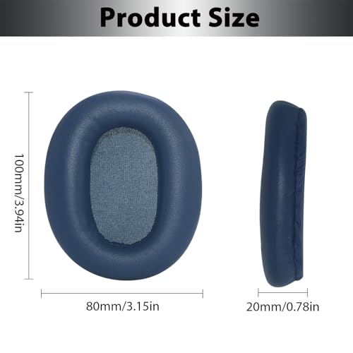 Reemplazo de Almohadillas para Oídos Adhiper para Sony WH-CH720N, WH-CH710N - Azul | Almohadillas para Auriculares Sony con Cuero de Proteína y Espuma de Memoria de Alta Densidad miniatura 4