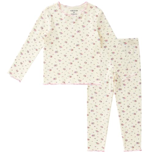 Image of pureborn Baby Pajamas Set Toddler Snug Fit Cotton Sleepwear 2pcs 12M-7Y