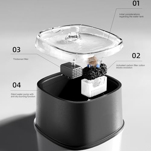 Dispensador automático de agua para gatos y perros miniatura 7