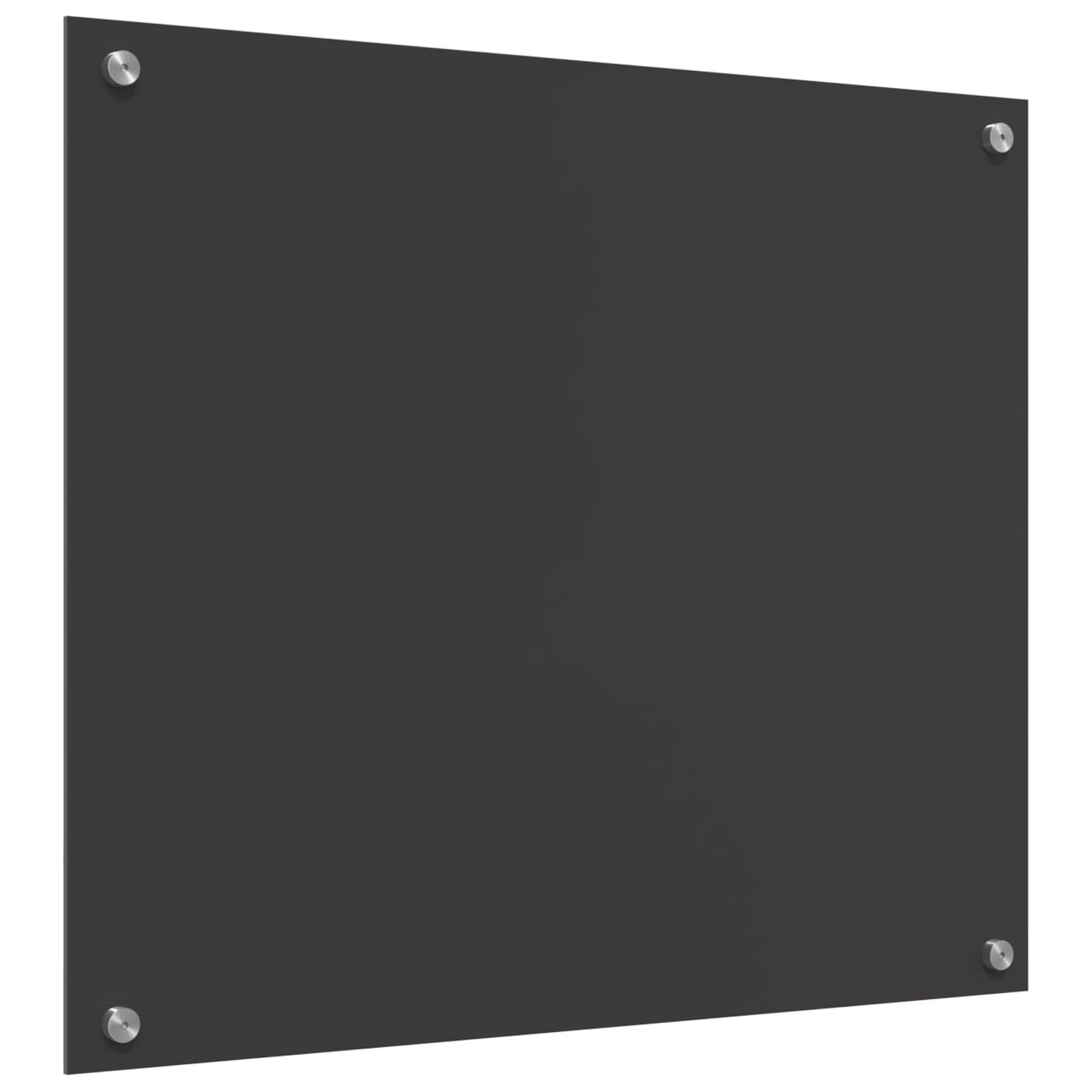 Panel de cocina gris oscuro 70 x 60 cm vidrio templado