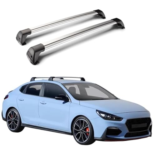ZHAODG Barre Portapacchi per Auto, per Hyundai I30 Fastback 5Door Liftback 2018-2023 Barre PORTATUTTO, portabiciclette, Barre trasversali da Tetto,Bagagli Trasporto Rack, Auto Accessori
